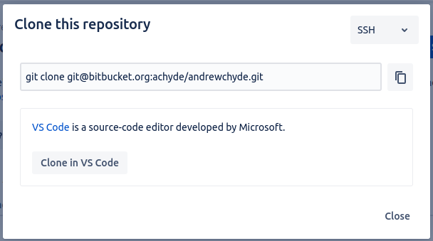 Clone Bitbucket Repo