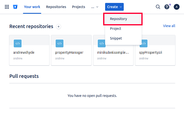 Create Bitbucket Repo
