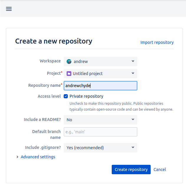Configure Bitbucket Repo