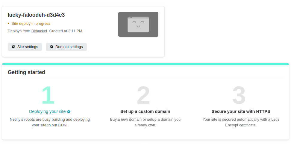 Netlify Site Deploying