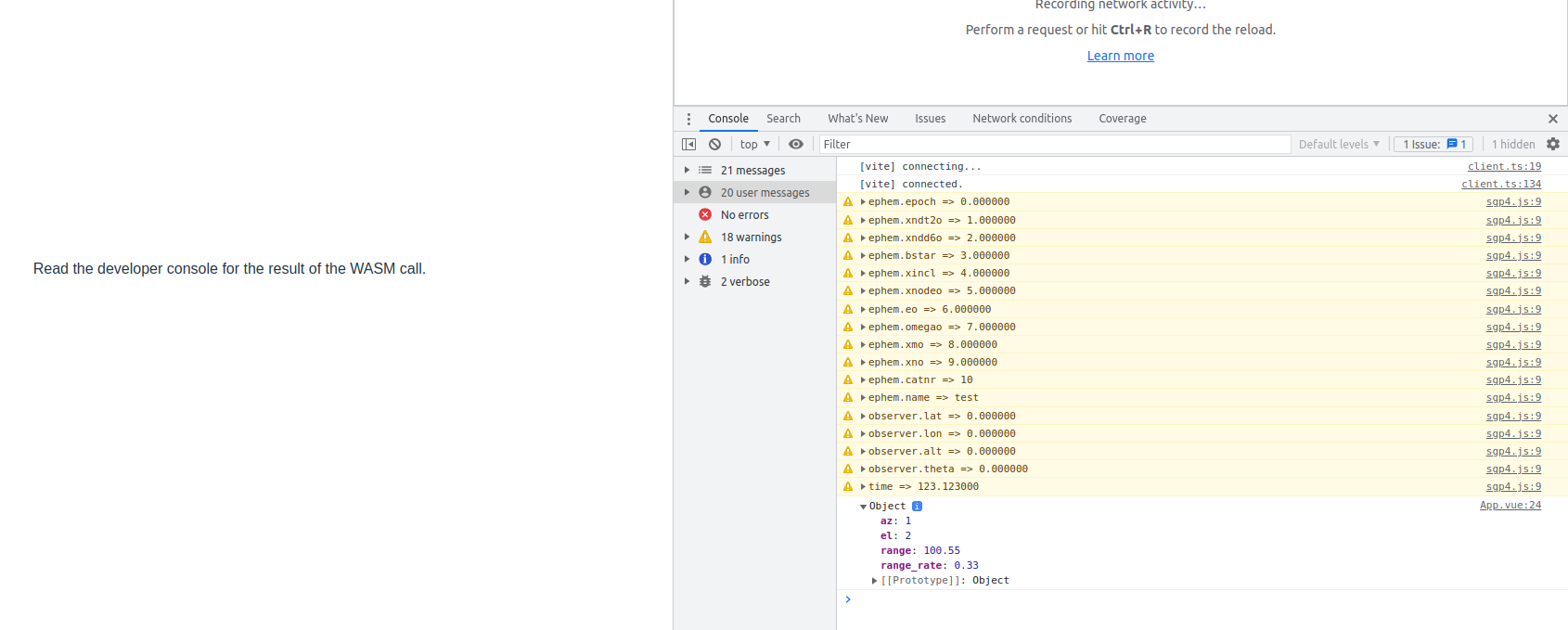 Screen Shot Of Running Application